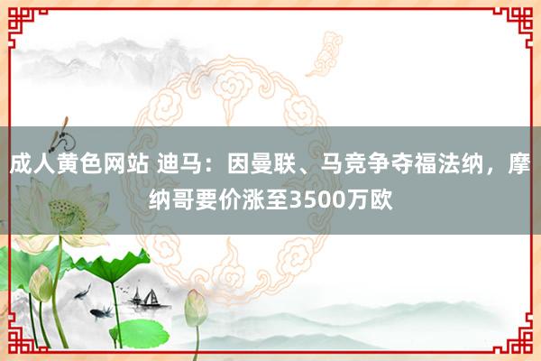 成人黄色网站 迪马：因曼联、马竞争夺福法纳，摩纳哥要价涨至3500万欧